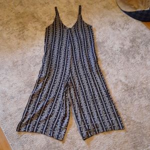 Dark Grey & White Romper